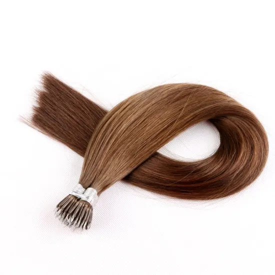 Wholesale 0.5g 0.8g 0.9g 1g 2g Double Drawn Full Cuticle Remy Nano Ring Human Hair Extensions