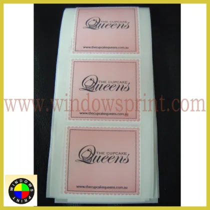 Paper sticker for food packaging