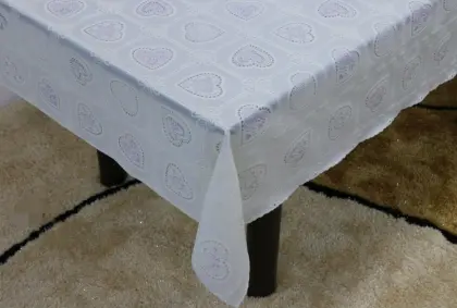 Printed pvc lace tablecloth by roll argos