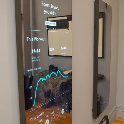 43 Inch LCD Yoga Mirror Display Gym Smart Fitness Mirror