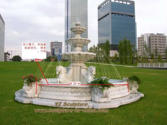 Decoration Garden stone horse Fountain FTN-B059