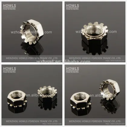 Hex K nuts / K cap nut / K lock nut / K-type nut / kep nut