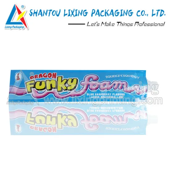 Candy cream spout packaging