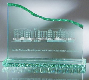 Jade Glass Horizontal Wave Award