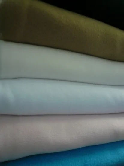 Dyed Polar Fleece Fabric Two Sides Brushing 220gsm