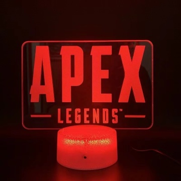 Apex Legends Themed 3D Movie Name Letter Night Light: Illuminate Your Space with Your Favorite Characters