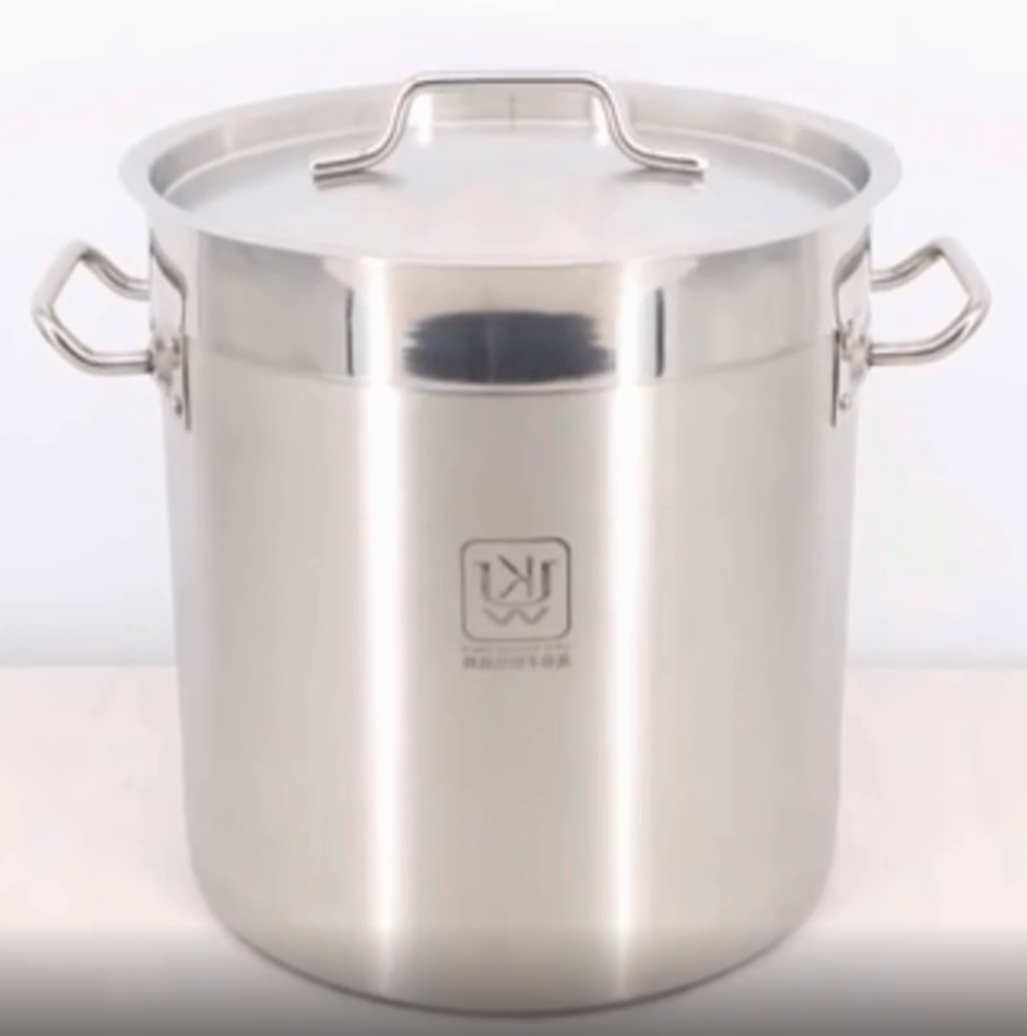 Pot à soupe en acier inoxydable avec conduction à chaleur rapide