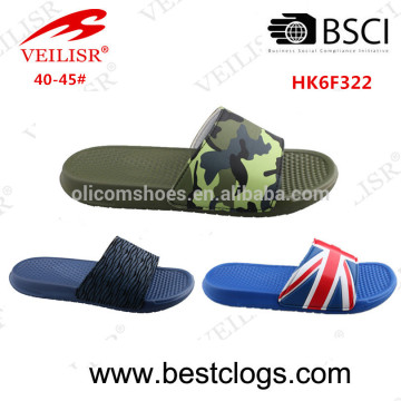 2017 SS Hot collection custom logo upper men's slide sandal