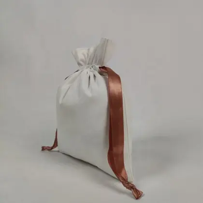 100% Cotton Drawstring Bag Drawstring Party Favor Bag