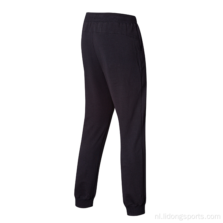 Katoenen polyester sportbroeken heren stretch zweetbroek