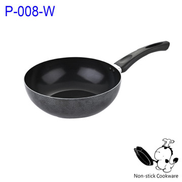 2014 promotional pressed teflon coating best non stick diamond wok pan