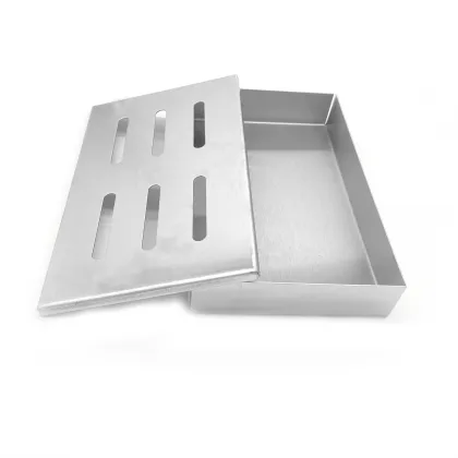Washable Portable 430 Stainless Steel Barbecue Smoke Box