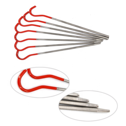 Alta resistência e ultralight camping titanium tent peg