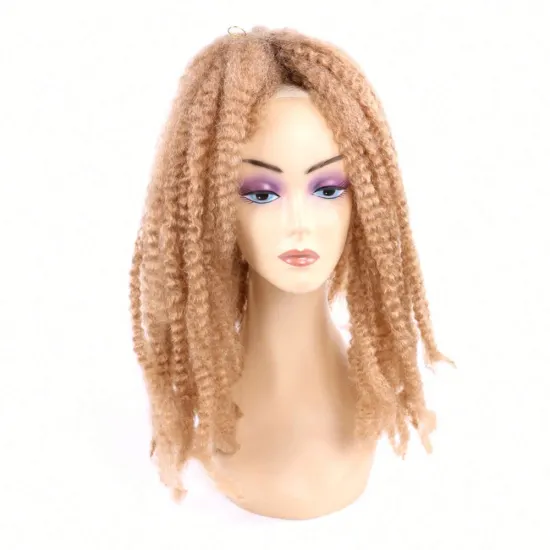 MYZYR Extensions Hair 20 Inch  Long Ombre Golden Soft Goddess Faux Locs Crochet Hair Natural Wavy Dreadlock Hair