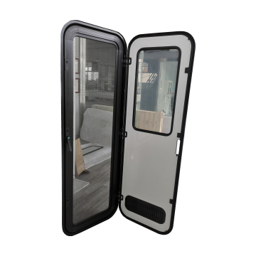 TONGFA Custom Size Caravan RV Entry Door with Three-Point Linkage Lock