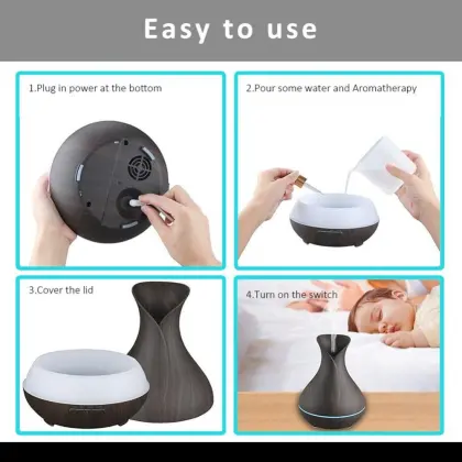 400ml Top Rated Ultrasonic Rose Essential Oil Diffusers