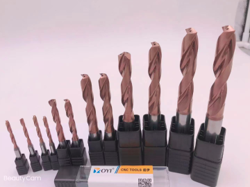 Liquide de refroidissement en carbure à travers les forets 3.2mm