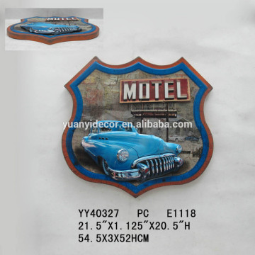 embossed car wall tin sign, antique wall arts