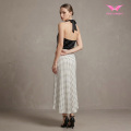 Gonna longuette elegante a pois