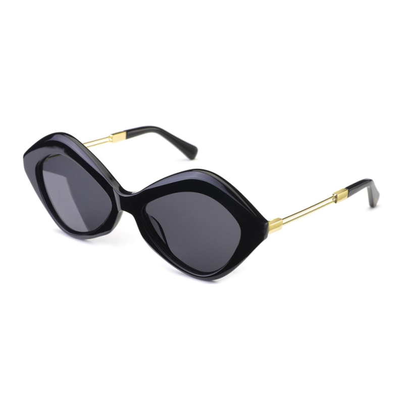 Belieye Trendy Geometric White Frame Sunglasses Womens Men