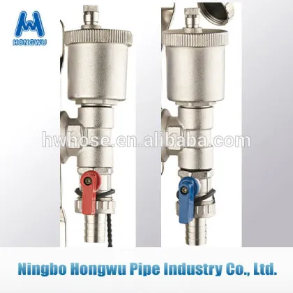 Stainless steel separator hydronic water distribution manifold under floor heating