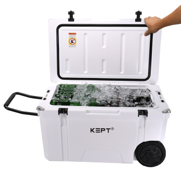 ROTOMORTED 65QT Hochleistungs -Eiskühler mit Rädern zum Campen