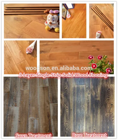 customize color & surface treatment of solid oak wood flooring