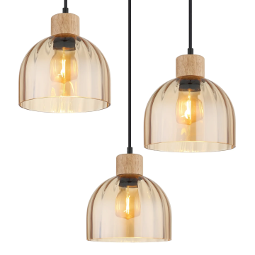 Ribbed Glass Swanson Modern Pendant