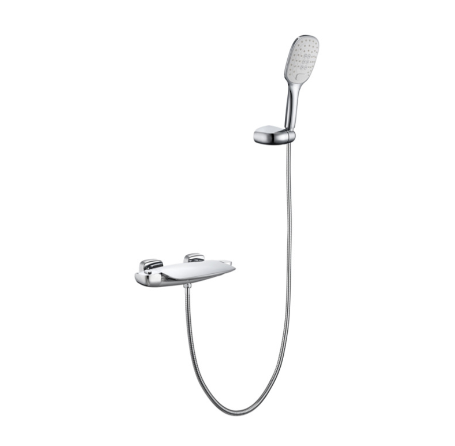 ベストセラーファッション真ちゅう製バスルームミキサーシャワー浴槽の蛇口滝タップ注ぎ口浴槽の蛇口ハンドシャワー付き