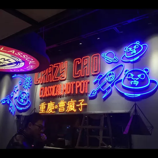 RESTAURANT NEON LIGHTING DECORATION