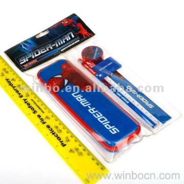 Stationery set including pencil case,pencil ,ruler,pencil sharpener