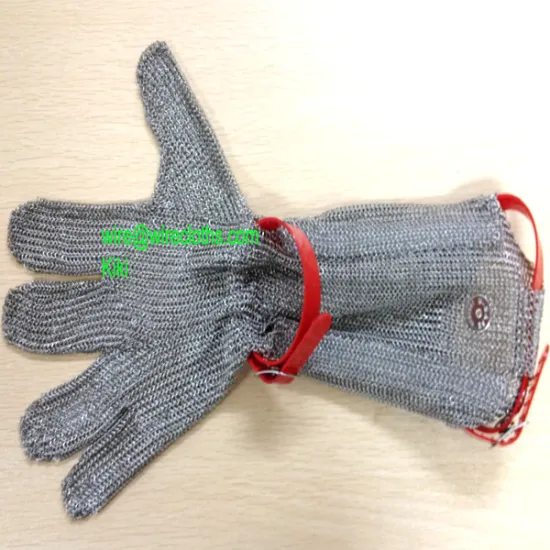 stainless steel chain mail safety gloves for butcher