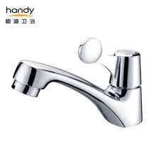 Idẹ chrome palara yara-ṣii Awọn Taps Ọwọn Tutu Kan