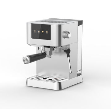 20 Bar Ulka Pump Espresso Coffee Machine with Digital Display, Latte, Cappuccino, and Machiato Maker Including Steam Milk Frother