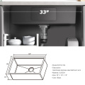 304 Workstation Undermount Sink with Ledge