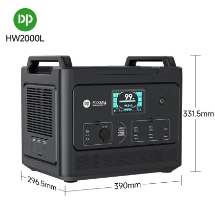 2000W Portable Power Station Solar Charging