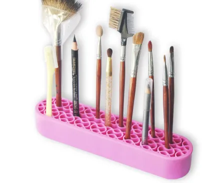 Silicone Makeup Brush Storage Rack Cosmetic Storage Box