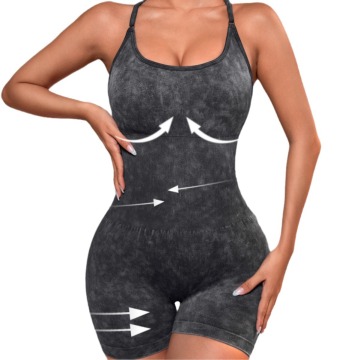 One Piece Backless Cross Yoga Suit for Women - Adjustable Thin Strap Gym Jumpsuit forSexy Workout