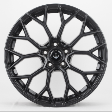 Matt black passenger wheels