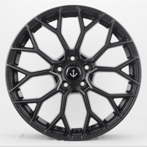 Matt black passenger wheels