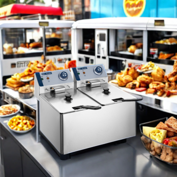 Furnotel Electric Commercial Deep Fryer Machine for Potato Chips and Chicken