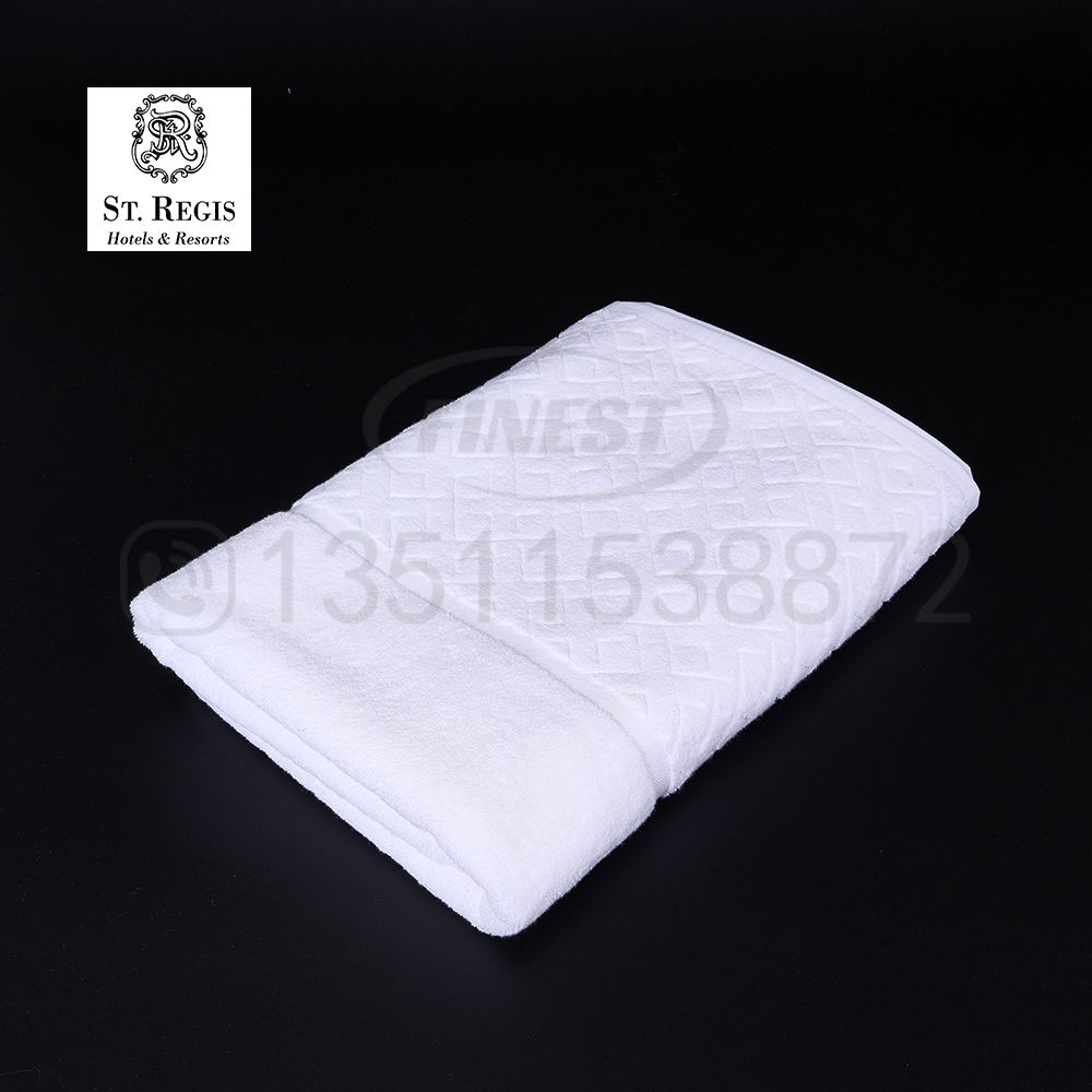 White 100% Cotton Bath Towel Set For Hotel