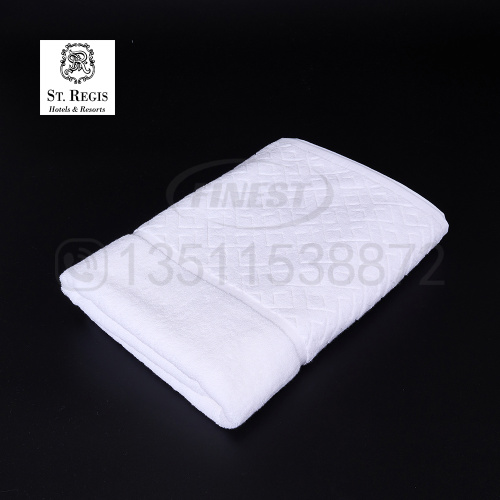 White 100% Cotton Bath Towel Set For Hotel