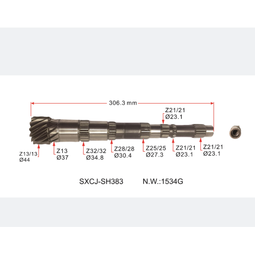 Schaltgetriebe Synchronisationswelle für Fiat (OEM 514170A)