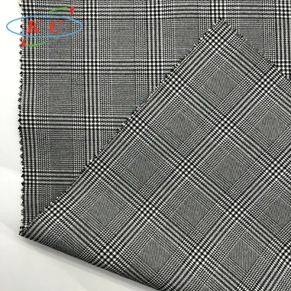 TR Hound Tooth Blazer Suit: Classic Polyester Rayon Spandex Women's Wear