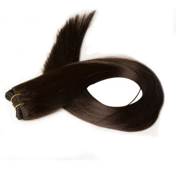 factory Wholesale price grade 15A dark brown color 2 real mink brazilian hair remy human hair weft