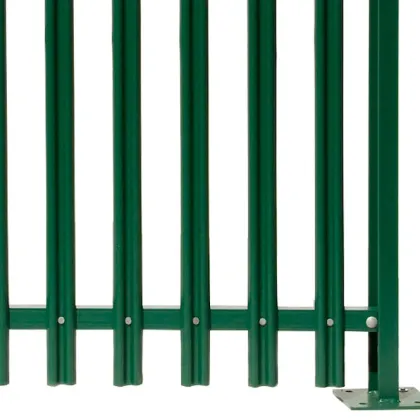 Anti-theft galvanized steel palisade fence