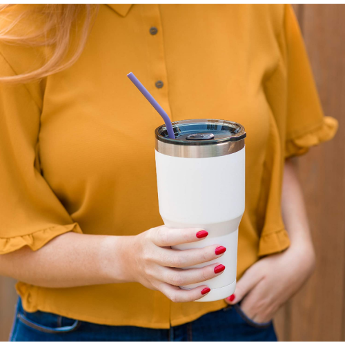 Herbruikbare siliconen drinken rietjes