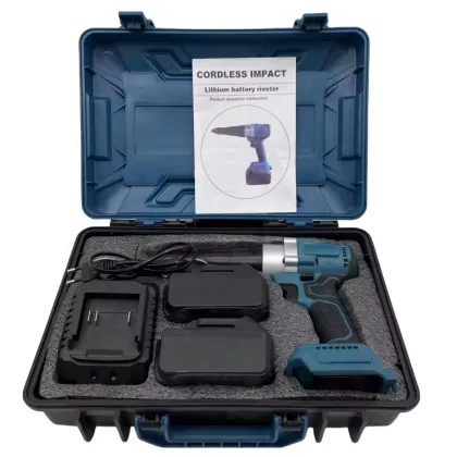 21V Cordless Battery-Powered Rivet Gun: A Handheld Electric Riveting Tool and Nut Gun