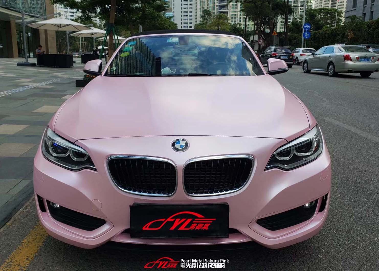 Pearl Matte Metallic Sakura Pink Car Wrap